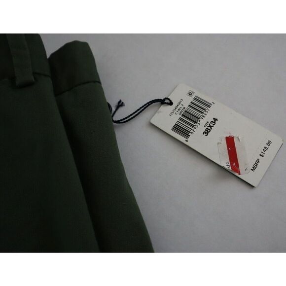 Polo Ralph Lauren Men's 38x34 New Army Olive Green Stretch Chino Suit Pants $148 - Picture 10 of 11